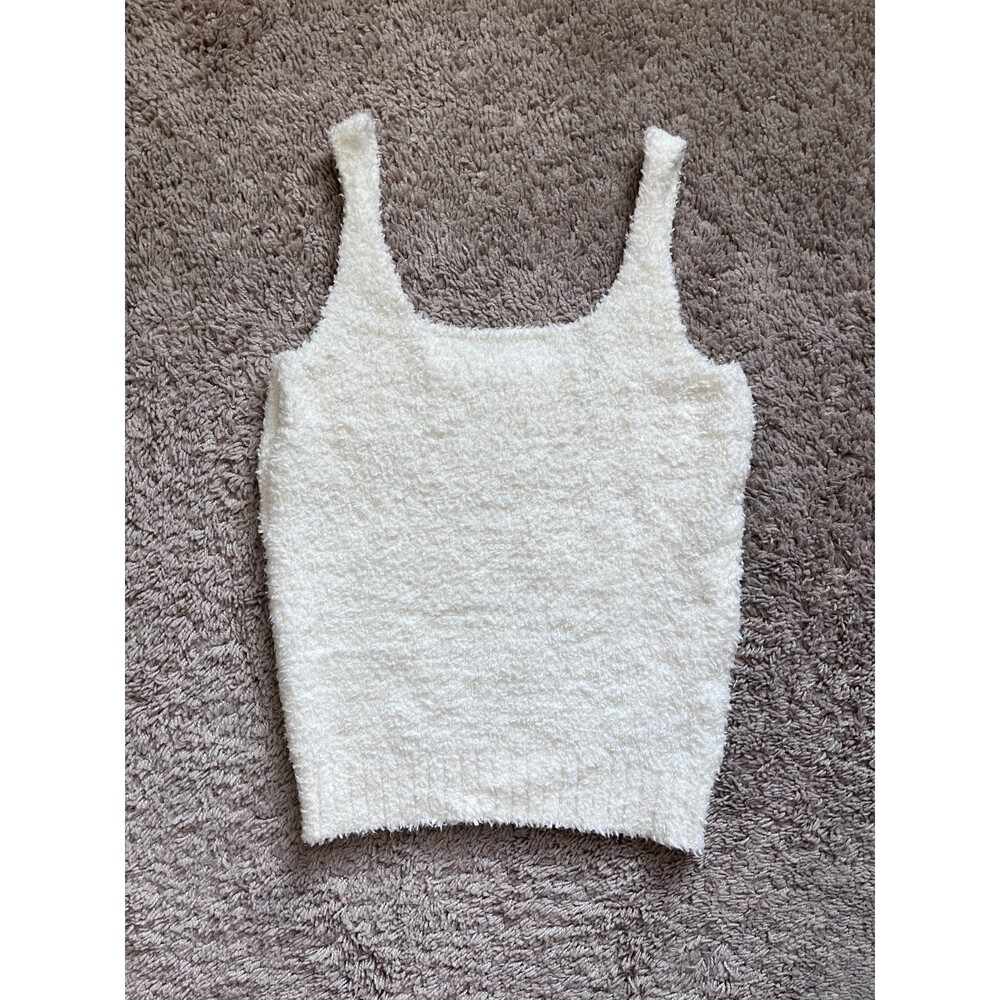 Skims Cozy Knit Tank in Bone Size L/XL